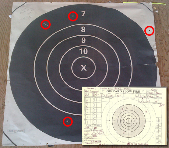 600 Yard NCO target